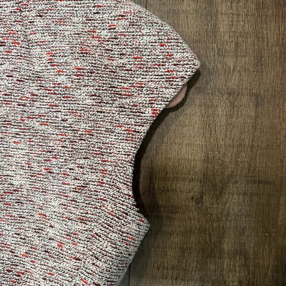 Theory Mod Belted Dress Size 10 Sheath Red White Work Career Office Classic - Picture 7 of 9